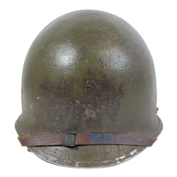 Casque M1, pattes fixes, 4th Infantry Division, NCO, Military Police, liner FIRESTONE