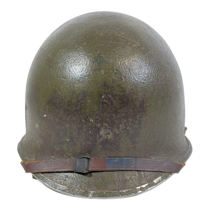 Casque M1, pattes fixes, 4th Infantry Division, NCO, Military Police, liner FIRESTONE