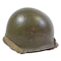 Casque M1, pattes fixes, 4th Infantry Division, NCO, Military Police, liner FIRESTONE