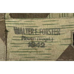 Zeltbahn, poncho camouflé, éclat, WALTER WALTER E. FORSTER 1942