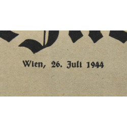 Magazine, Wiener Illustrierte, 26 juillet 1944