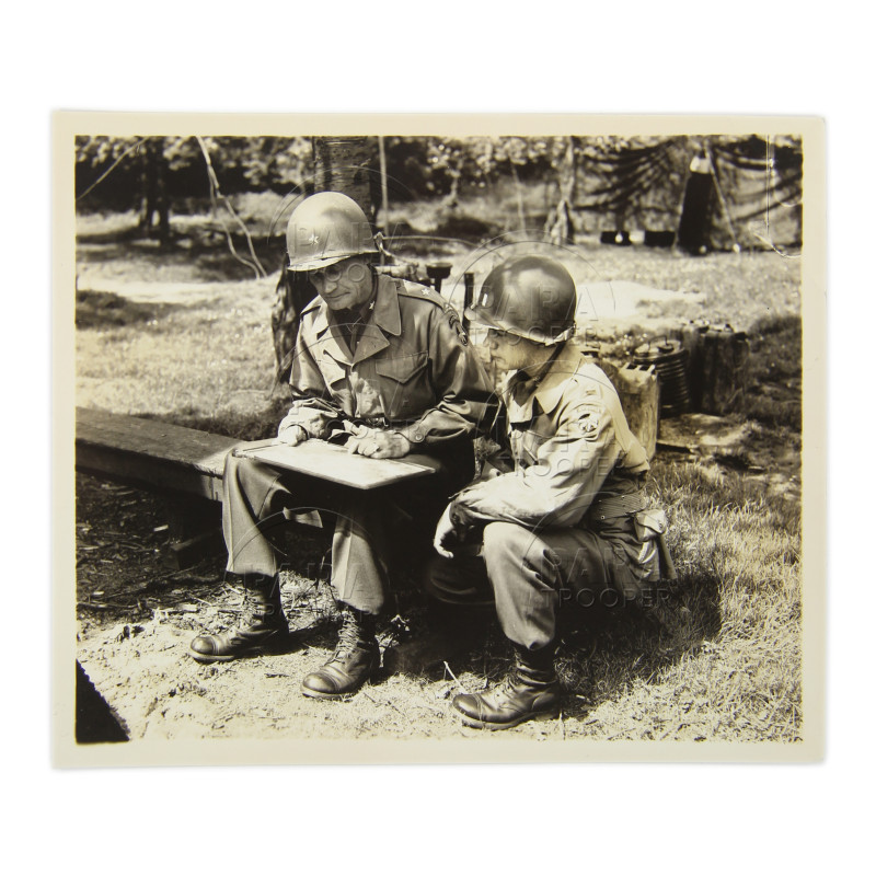 Photographie, Brigadier Général Phelps, 17th AB. Div., Opération Varsity, mars 1945