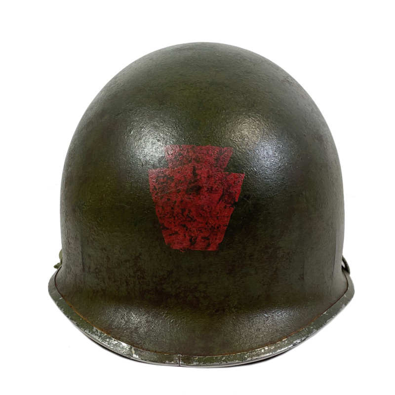 Casque M1, pattes fixes, 28th Infantry Division, officier, ETO, liner IMP