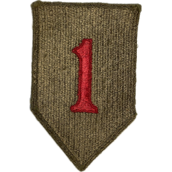 Insigne, 1st Infantry Division, dos vert, 1943