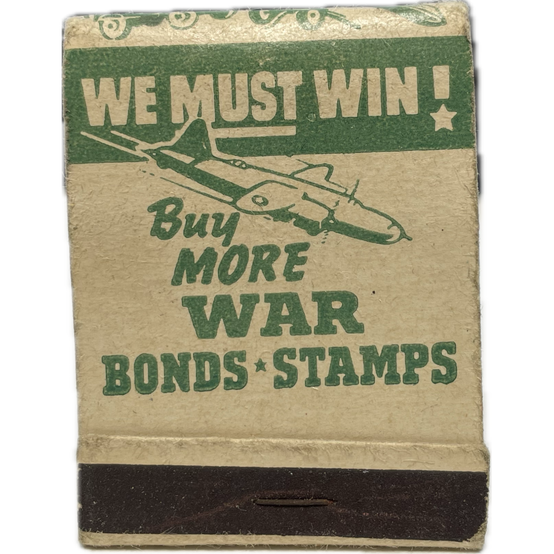 Matchbook, We Must Win! Buy More War Bonds Stamps