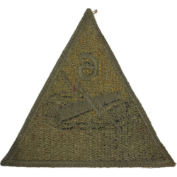 Insigne, 6th Armored Division, dos vert, 1943