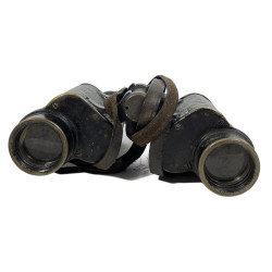 Binoculars, No. 3 Mk II, with Carrying Case, FINNIGANS LTD. 1941, Camouflaged