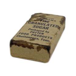 Sachet de sucre cristallisé, Fine Granulated Sugar, PATTEN FOOD PRODUCTS, ration