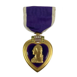 Medal, Purple Heart, in Case, A.E. Co., Utica, NY, 1943