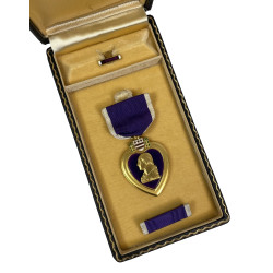 Medal, Purple Heart, in Case, A.E. Co., Utica, NY, 1943