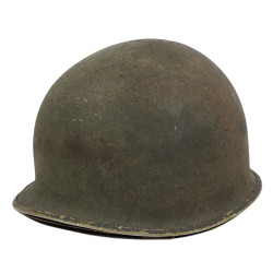 Helmet, M1, Fixed Loops, Battle-Damaged, Vielsalm, Ardennes