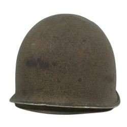 Helmet, M1, Fixed Loops, Battle-Damaged, Vielsalm, Ardennes