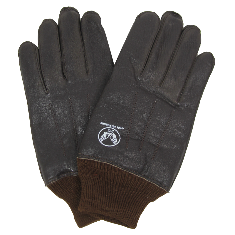 Gants A-10, cuir de chèvre, USAAF, foncé