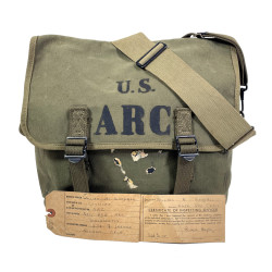 Bag, Field, M-1936, OD 7, HEPBURN MFG. CO., INC. 1944, Field Director William Goodall, American Red Cross