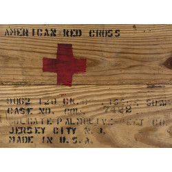 Caisse en bois, American Red Cross, COLGATE-PALMOLIVE PEET CO.