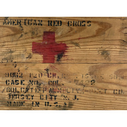 Crate, Wood, American Red Cross, COLGATE-PALMOLIVE PEET CO.