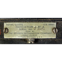 Indicateur radio, I-81-A, USAAF, Pour radio SCR-269-G