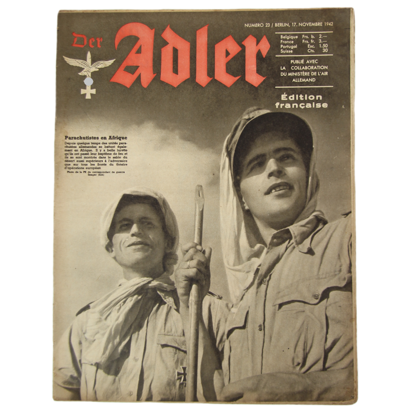 Magazine, Der Adler, 17 novembre 1942, édition française