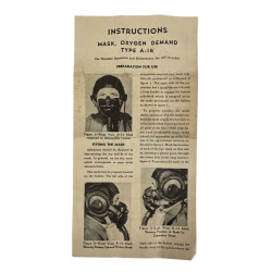 Masque à oxygène Type A-14, Bulbulian, USAAF, Medium, 1944, dans sa boîte