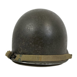 Helmet, M1, Fixed Loops, 90th Infantry Division, ST. CLAIR RUBBER CO. Liner