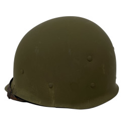 Helmet, M1, Fixed Loops, 90th Infantry Division, ST. CLAIR RUBBER CO. Liner