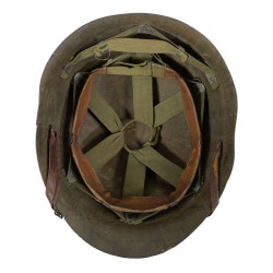 Helmet, M1, Fixed Loops, 90th Infantry Division, ST. CLAIR RUBBER CO. Liner