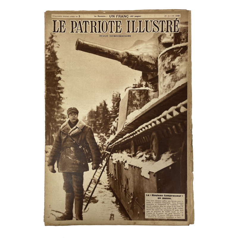 Magazine, Le patriote illustré, 21 janvier 1940