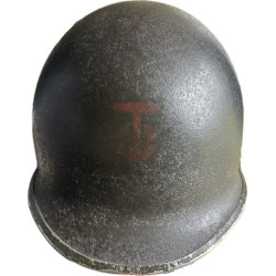 Helmet, M1, Fixed Loops, 90th Infantry Division, ST. CLAIR RUBBER CO. Liner