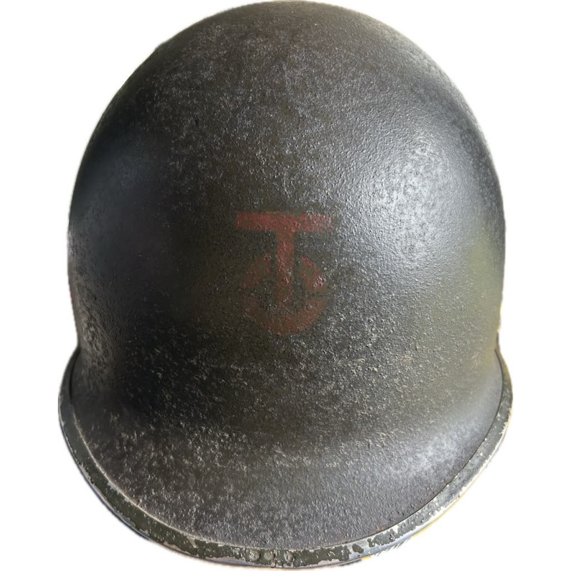 Helmet, M1, Fixed Loops, 90th Infantry Division, ST. CLAIR RUBBER CO. Liner