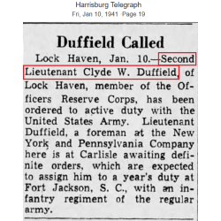 Grouping, Cpt. Clyde Duffield, Service Co., 13th Inf. Regt., 8th Infantry Division, ETO