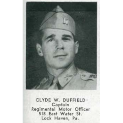 Grouping, Cpt. Clyde Duffield, Service Co., 13th Inf. Regt., 8th Infantry Division, ETO