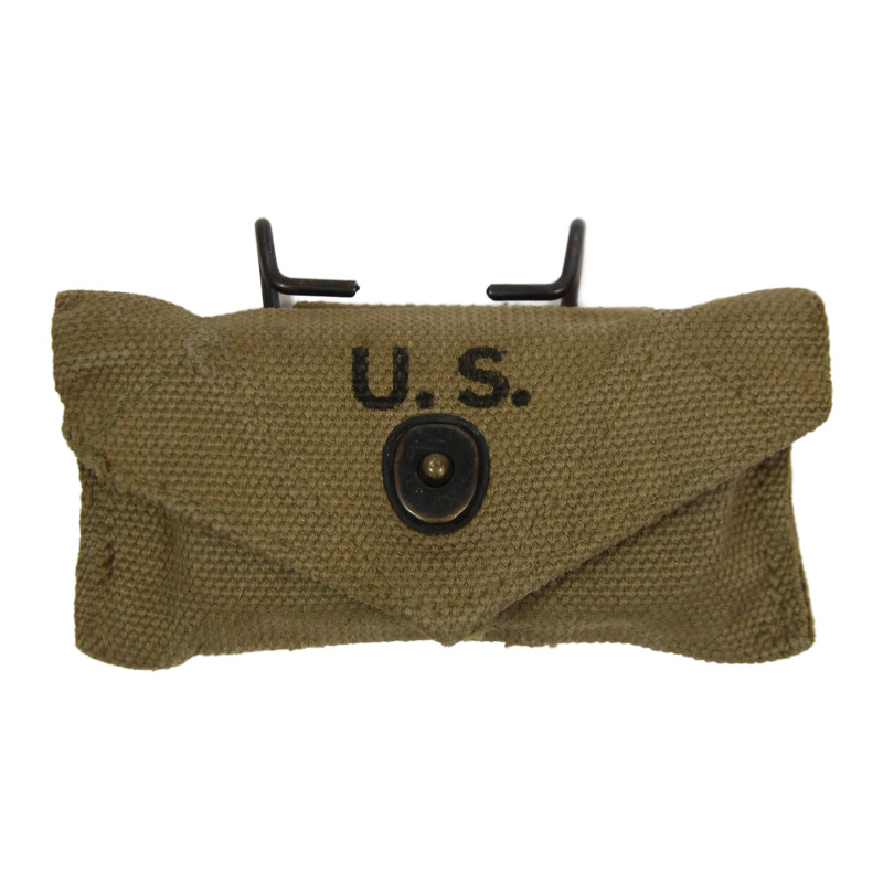 Pouch, First-Aid, M-1924, B.A.B. CO. 1942, with First-Aid Packet, Carlisle