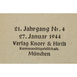 Magazine, Münchner Illustrierte Presse, 27 janvier 1944, Fallschirmjäger