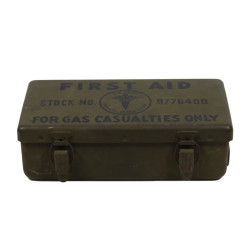 Boîte de premiers secours (First Aid For Gas Casualties Only), item No. 9776400