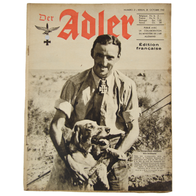 Magazine, Der Adler, October 20, 1942, French Edition