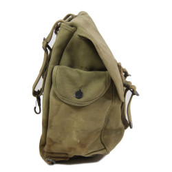 Bag, Field, M-1936, Rubberized, THE LANGDON TENT & AWNING CO. 1942, Maj. Paul Babbitt, 1104th Engineer Combat Group, ETO