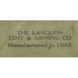 Bag, Field, M-1936, Rubberized, THE LANGDON TENT & AWNING CO. 1942, Maj. Paul Babbitt, 1104th Engineer Combat Group, ETO