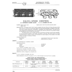 Valve, Assembly, Speed control, for automatic pilot, USAAF, Jack & Heintz, Inc., 1943