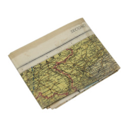 Carte en rayonne, Zones of France, MI9, 1944