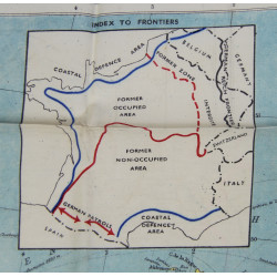 Carte en rayonne, Zones of France, MI9, 1944