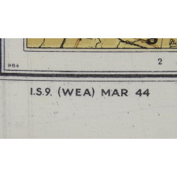 Map, Rayon, Zones of France, MI9, 1944