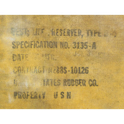 Preserver, Life, Type B-4, USAAF, 1943, Named