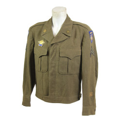 Jacket, Ike, Cpl. James Bates, Jr., 301st TCS, 441st TCG, 9th Air Force, USAAF, ETO