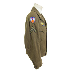 Blouson Ike, Cpl. James Bates, Jr., 301st TCS, 441st TCG, 9th Air Force, USAAF, ETO