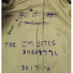 Blouson Ike, Cpl. James Bates, Jr., 301st TCS, 441st TCG, 9th Air Force, USAAF, ETO