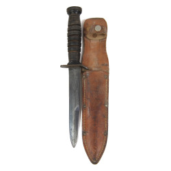 Knife, Trench, USM3, IMPERIAL on Blade, with Leather Scabbard