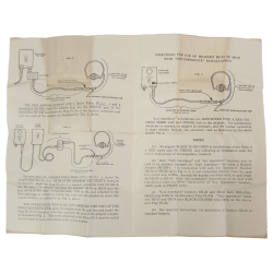 Notice pour écouteurs HS-33 & HS-38, USAAF