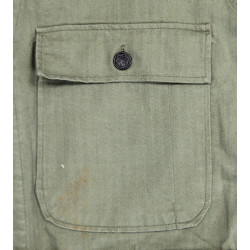 Coverall, HBT (Herringbone Twill), Size 38R, 1943