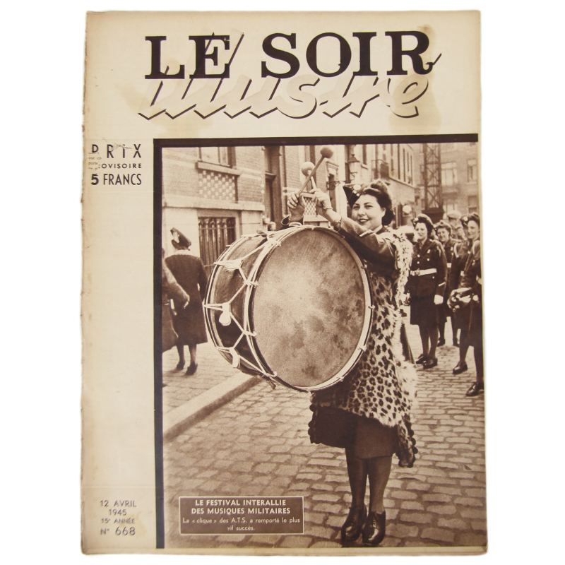 Magazine, Belgian, Le Soir illustré, April 12, 1945