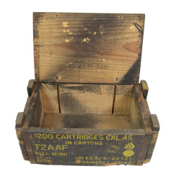 Caisse à munitions, calibre .45, 1944, vide